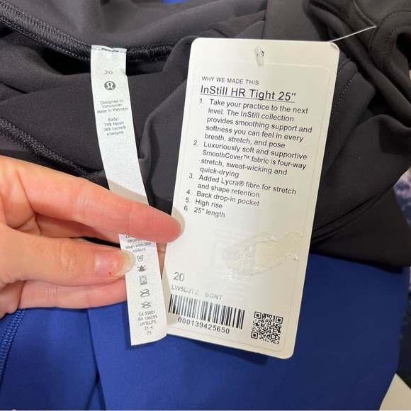 * lululemon Instill HR Tight 25" Dark Red size color BGNT - Picture 3 of 3